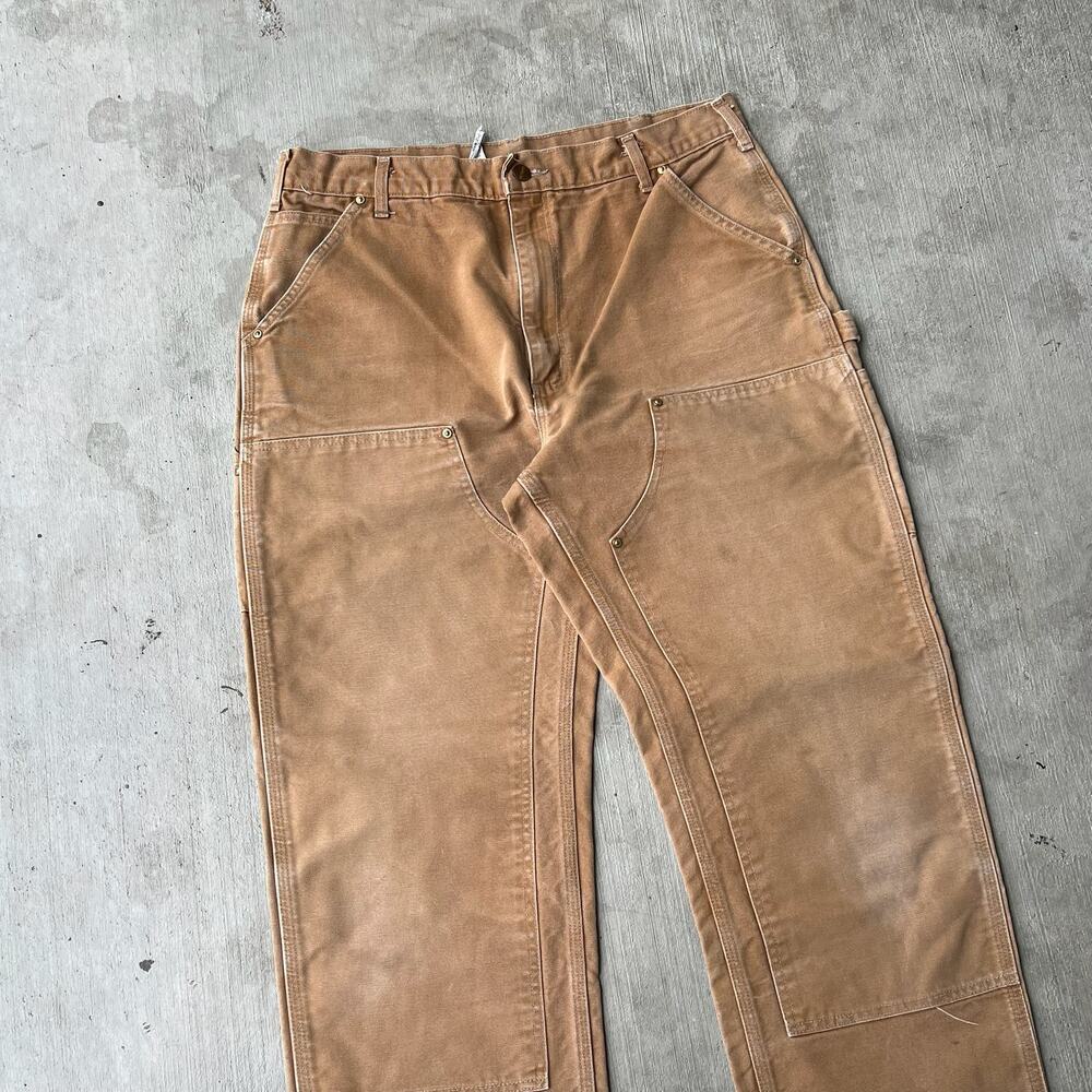 Carhartt brown double knee work wear carpenter pants - Picture 2 of 9